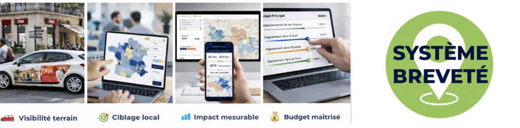 Système breveté Loue-ta-portière avec suivi terrain et géolocalisation